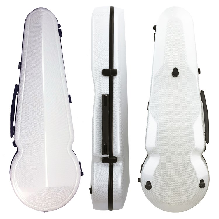 JYC Music JA-150中提琴盒15.5-17吋-白色格點款/具備溼度計/羽量級複合材料