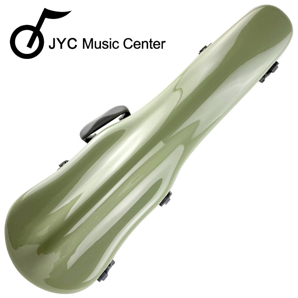 JYC Music PC-01小提琴盒-芥末綠/軟墊懸掛系統/可移動式內襯/羽量級1.5公斤/PC複合材料/原廠公司貨
