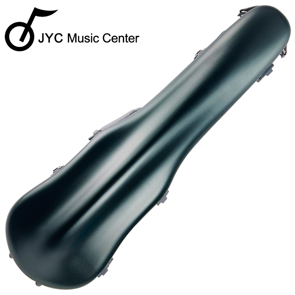 JYC Music PC-01小提琴盒-磨砂墨綠/軟墊懸掛系統/可移動式內襯/羽量級1.5公斤/PC複合材料/原廠公司貨