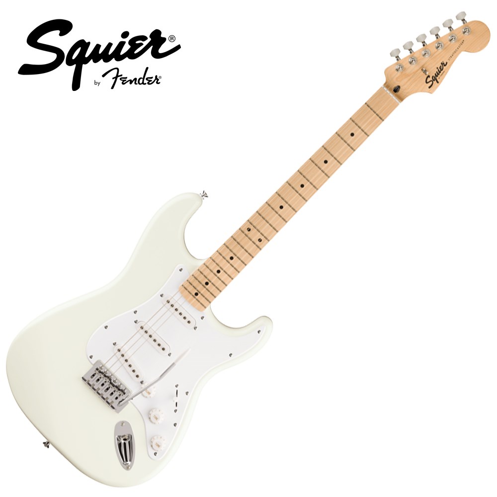 嚴選Fender Squier Sonic Strat WPG MN AWT電吉他-雪白色/單單單拾音器/加贈5好禮/原廠公司貨