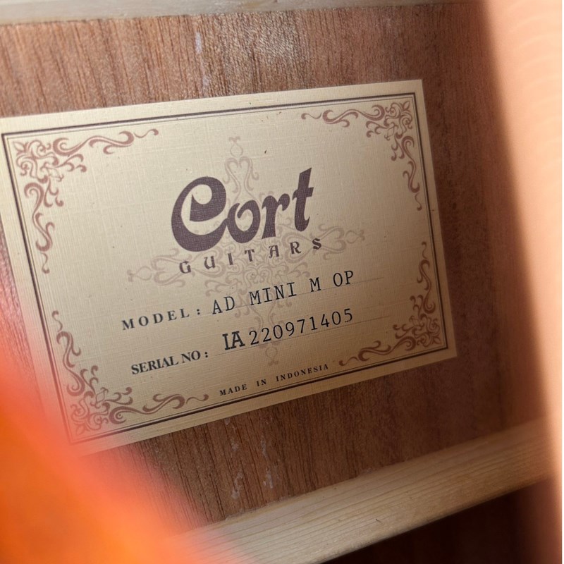 CORT AD-MINI 全桃花心木 34吋旅行吉他-特殊X型音梁設計/原木限量款原廠公司貨