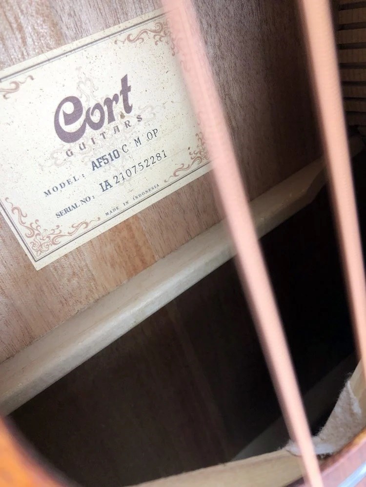 CORT AF510C MOP嚴選桃花心木40吋民謠吉他-原廠公司貨/加贈五大好禮 
