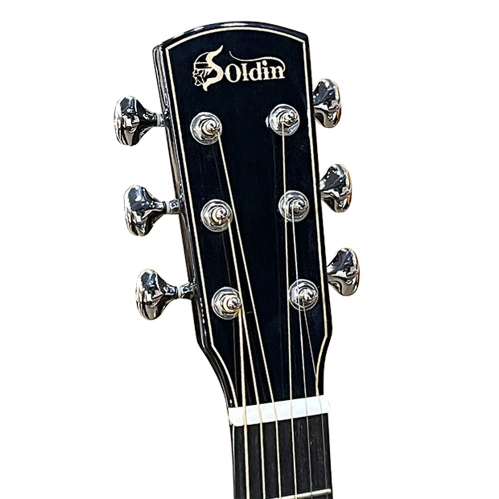 嚴選Soldin SA-4374A 西提卡單板吉他- 41吋JF桶缺角型吉他 / 虎紋奧古曼 / 加贈5好禮 / 原廠公司貨