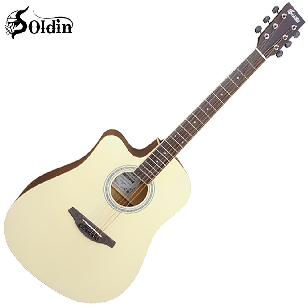 Soldin SA-4100A-L 嚴選全羽毛木41吋吉他/原木色左手琴/兩色任選/加贈五大破千元好禮
