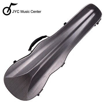 JYC Music JV-1002黑色碳纖斜格紋小提琴三角硬盒~4/4(輕量級複合材料)僅重1.69kg(舊版預訂款)
