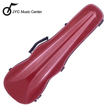 JYC Music  JV-1003棗紅色格菱紋小提琴三角硬盒~4/4(輕量級複合材料)僅重1.69kg 限量