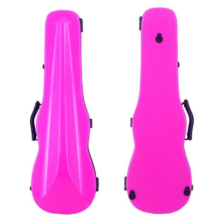 JYC Music  JV-1005 桃紅色小提琴三角硬盒~4/4(輕量級複合材料)僅重1.69kg