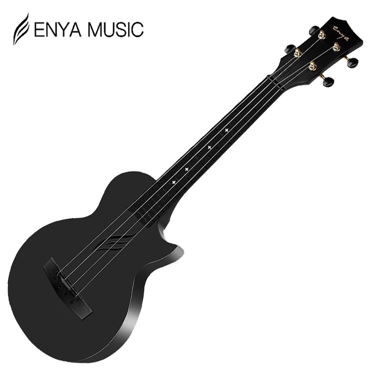 Enya Nova U Black 碳纖維烏克麗麗-23寸初學者UKULELE/基礎款無拾音器/全套精緻配件/原廠公司貨
