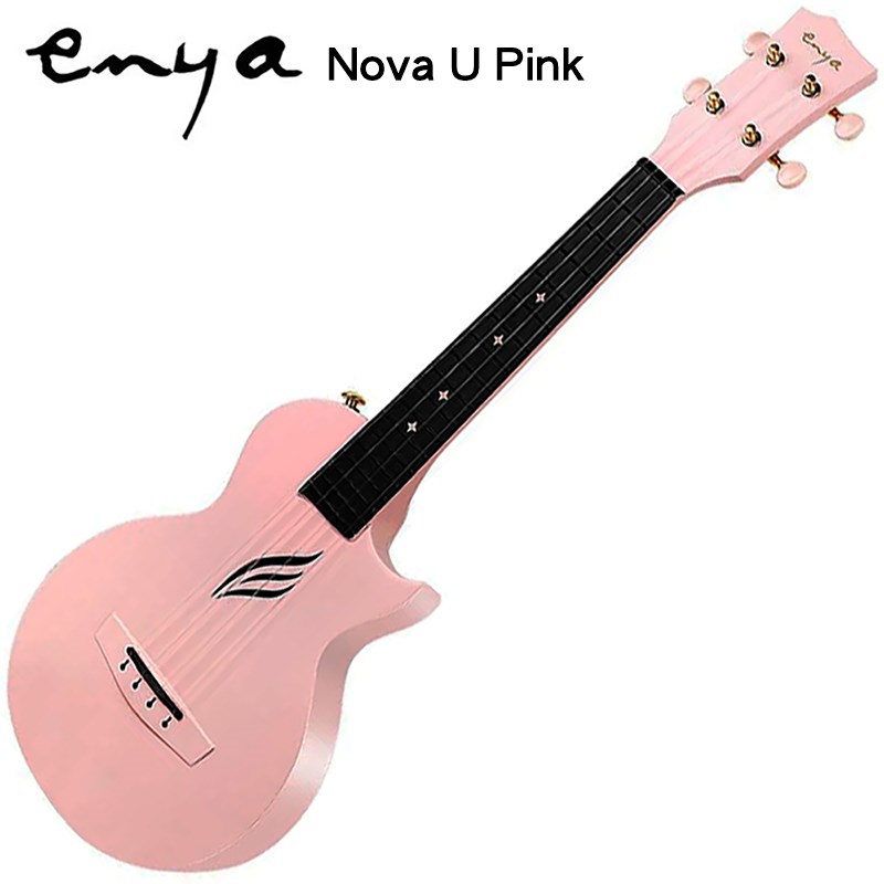 Enya Nova U Pink 碳纖維烏克麗麗-23寸初學者UKULELE/基礎款無拾音器/全套精緻配件/原廠公司貨