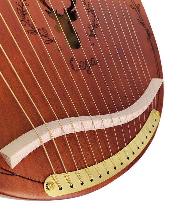 JYC Music SC-1手工迷你豎琴-咖啡色/16弦萊卡琴/全桃花心木/含琴包及調音槌