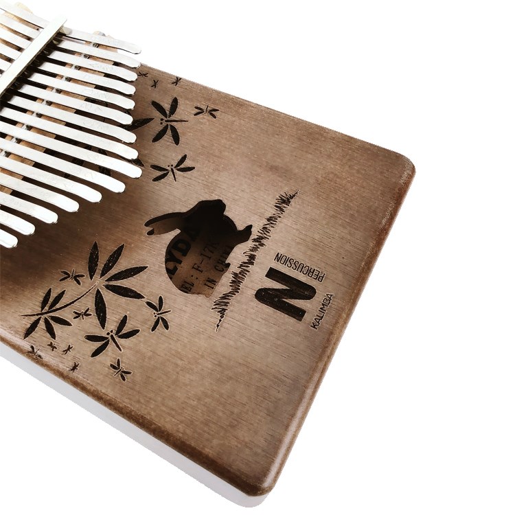 Kalimba F-17K入門嚴選卡林巴-咖啡小兔/17音/附贈調音槌