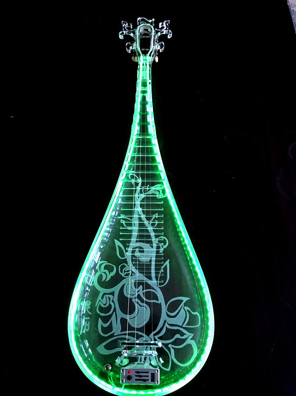 JYC Music最新款 SJ-1E水晶琵琶-職業演出可肩背/具備6.3輸出抗噪低雜訊/高亮度LED光源/三段EQ控制/手工製作/客製款限量預購 