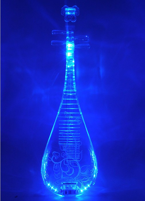 JYC Music最新款 SJ-1E水晶琵琶-職業演出可肩背/具備6.3輸出抗噪低雜訊/高亮度LED光源/三段EQ控制/手工製作/客製款限量預購 