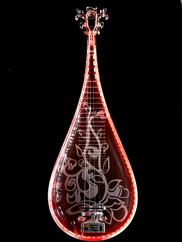 JYC Music最新款 SJ-1E水晶琵琶-職業演出可肩背/具備6.3輸出抗噪低雜訊/高亮度LED光源/三段EQ控制/手工製作/客製款限量預購 