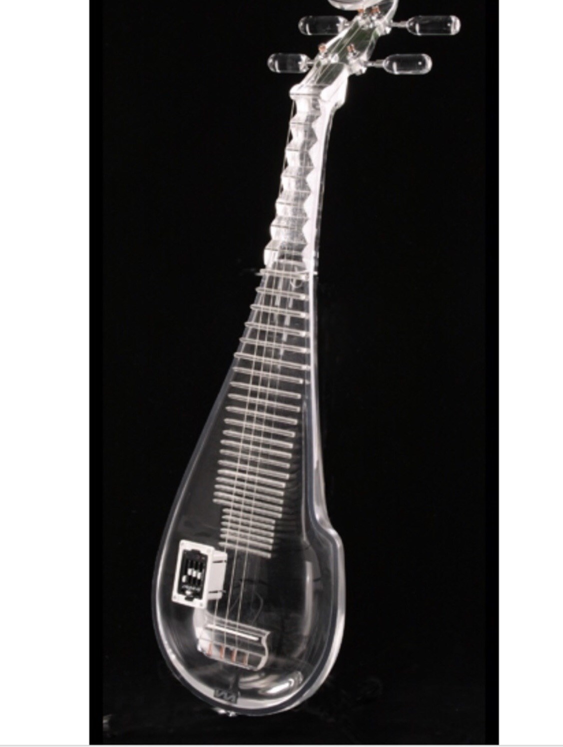 JYC Music最新款 SJ-1E水晶琵琶-職業演出可肩背/具備6.3輸出抗噪低雜訊/高亮度LED光源/三段EQ控制/手工製作/客製款限量預購 