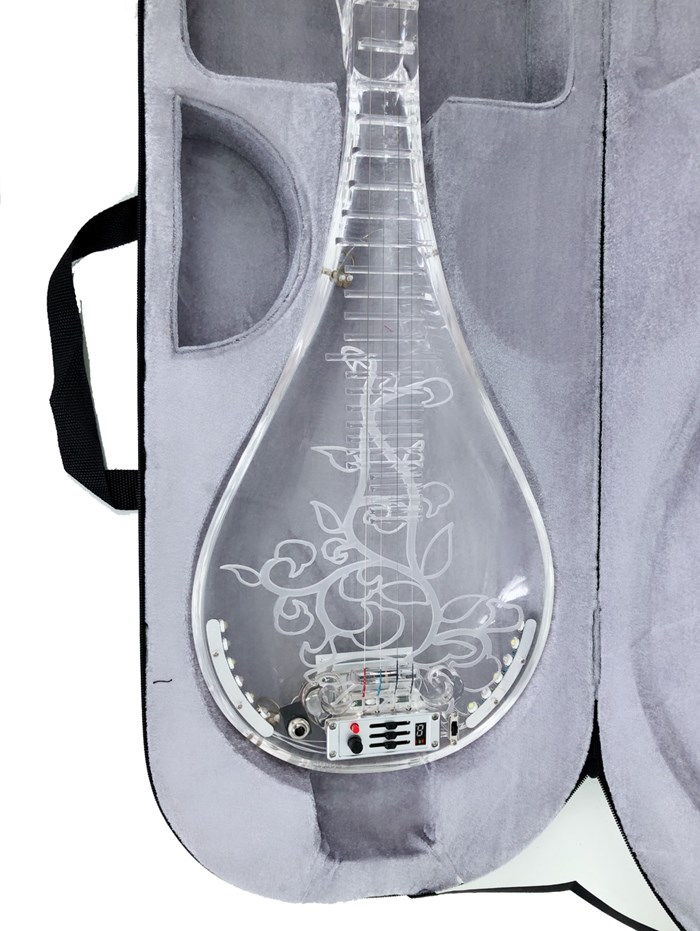 JYC Music最新款TF-1E水晶柳琴-職業演出可肩背/具備6.3輸出抗噪低雜訊/高亮度LED光源/三段EQ控制/手工製作/客製款限量預購