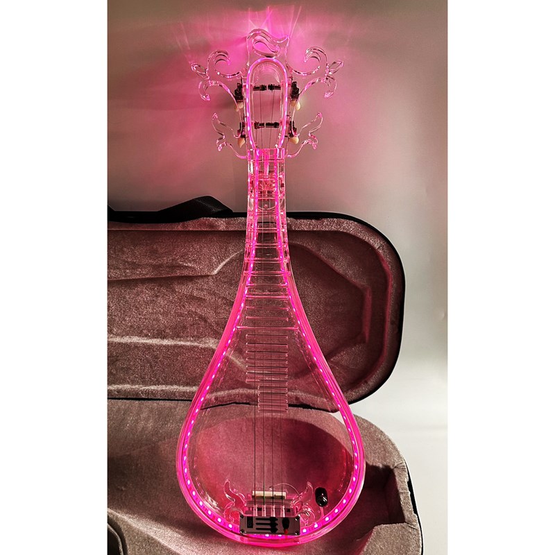 JYC Music最新款TF-1E水晶柳琴-職業演出可肩背/具備6.3輸出抗噪低雜訊/高亮度LED光源/三段EQ控制/手工製作/客製款限量預購 -複製