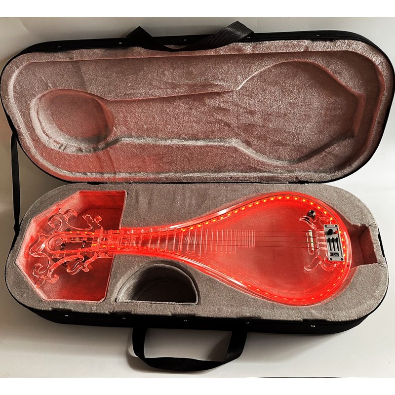JYC Music最新款TF-1E水晶柳琴-職業演出可肩背/具備6.3輸出抗噪低雜訊/高亮度LED光源/三段EQ控制/手工製作/客製款限量預購 -複製