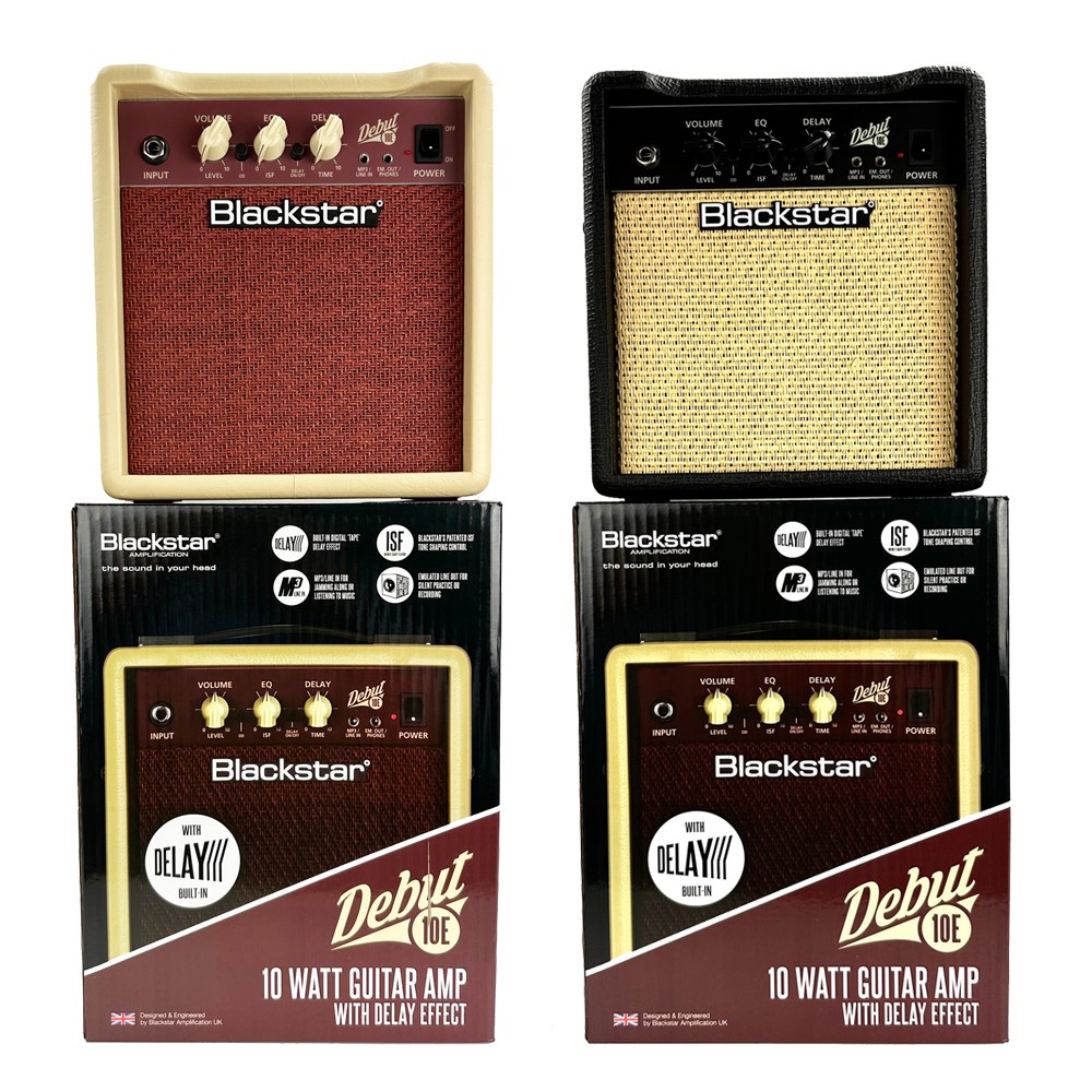 Blackstar DEBUT 10E電吉他音箱-內建破音/延遲效果器/黑色米白任選10W音箱/原廠公司貨