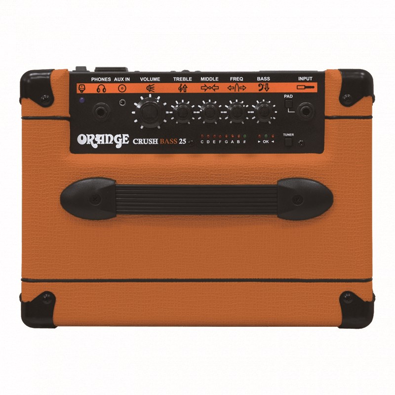 Orange CRUSH BASS 25 貝斯音箱/25瓦/內建電子調音器/經典橘色系-原廠公司貨