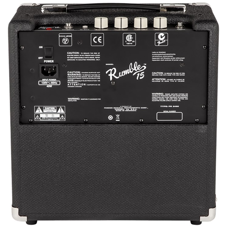 Fender RUMBLE™15 電貝斯音箱15W / 原廠公司貨