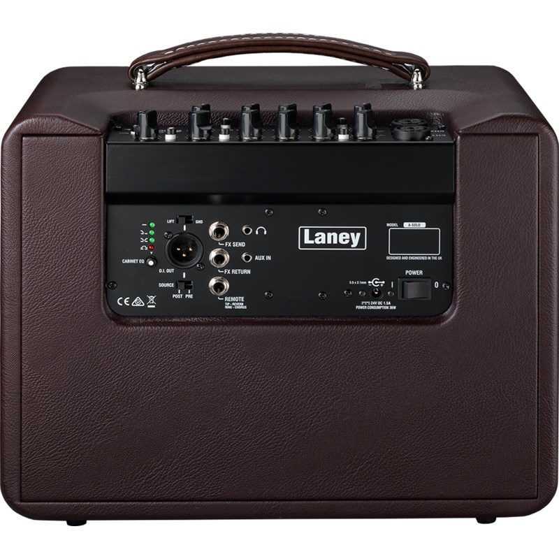 LANEY A-SOLO 木吉他多功能音箱-1x8吋單體/30瓦2組輸入/具備效果器/原廠公司貨