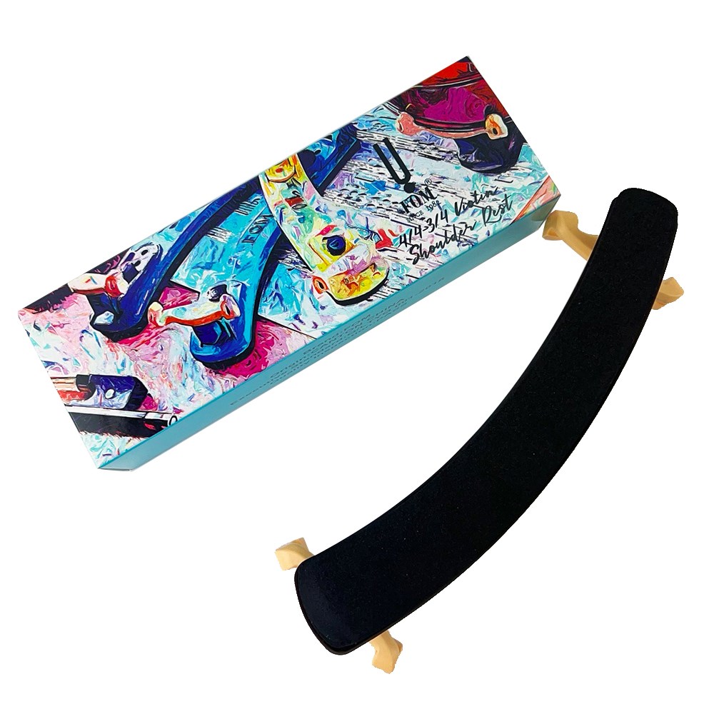 嚴選 FOM ME-044小提琴摺疊肩墊4/4-3/4 -可折疊 / 舒適泡棉 / 加贈擦琴布/ 加贈松香x1 / 原廠公司貨