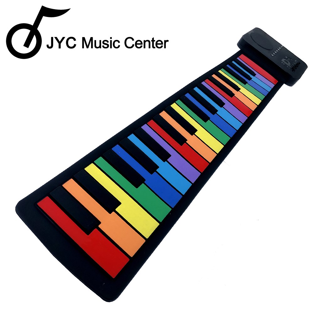 庫存品出清 JYC Music KB-37S可攜式手捲鋼琴 專業加厚款-彩虹款