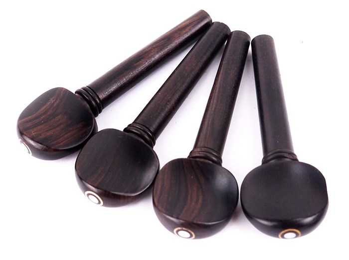 JYC Music VB-03嚴選雕花烏木小提琴配件七入組~(4/4)