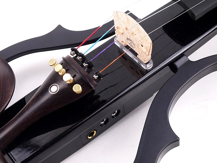 庫存品出清-JYC SV-150S電提琴硬殼套裝組-黑色~硬盒/弓/松香/肩墊