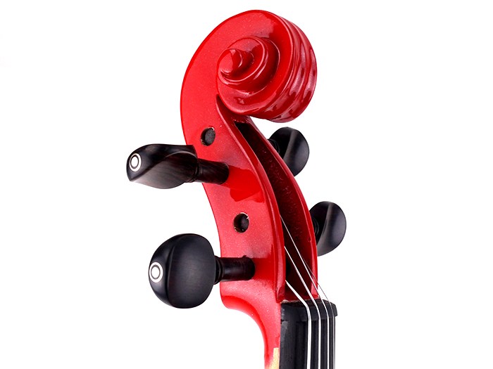 庫存品出清-JYC SV-150S電提琴硬殼套裝組-紅色~硬盒/弓/松香/肩墊 -僅此一把