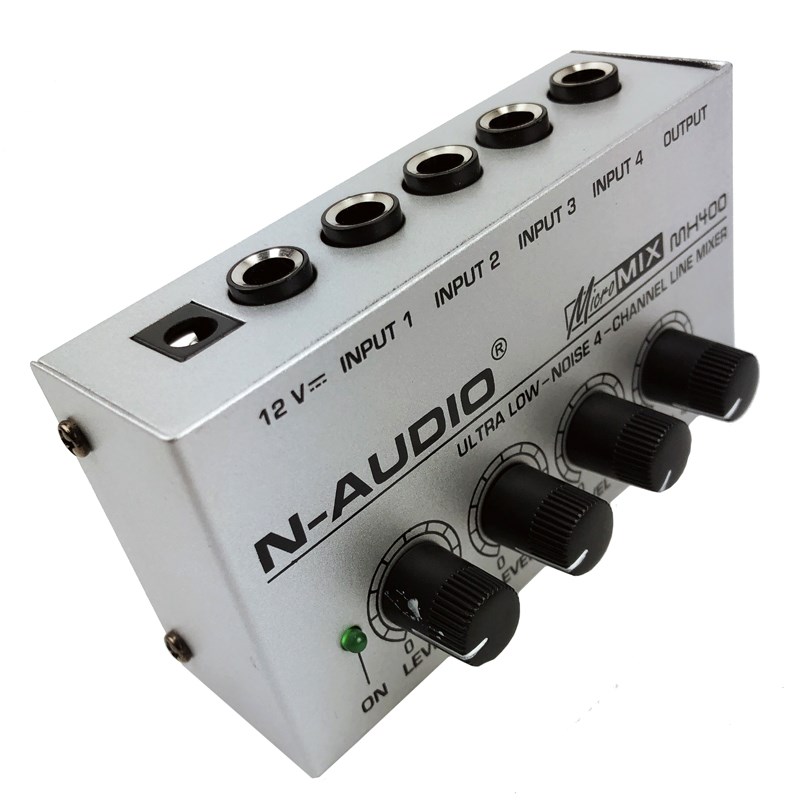 庫存品出清-N-AUDIO MH-400音源分配器 - 4in 1 out / 6.3單聲道接口 / 付變壓器