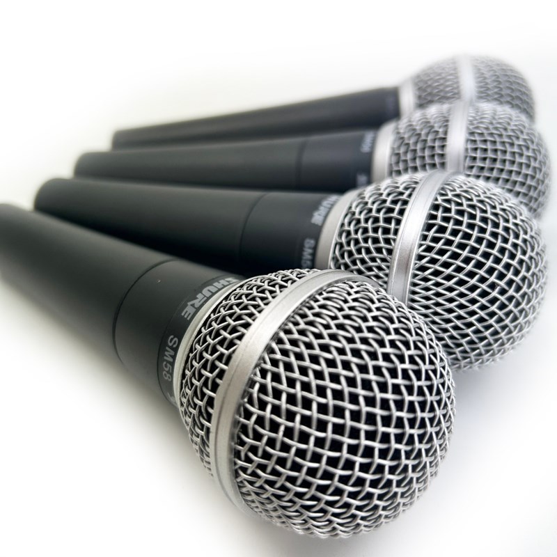 器材出租-SHURE SM58 人聲收音麥克風(非販售)-每日租金$300/支 /多日優惠另洽/ 限自取