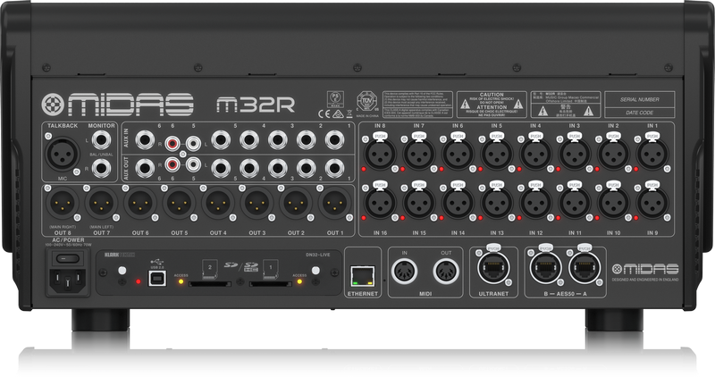 MIDAS  M32R LIVE數位混音器-16in/8out 原廠公司貨