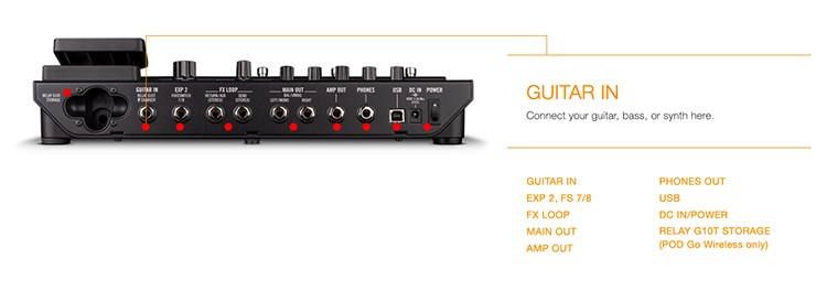 LINE 6 POD GO Wireless 無線吉他綜合效果器/控制踏板/原廠公司貨
