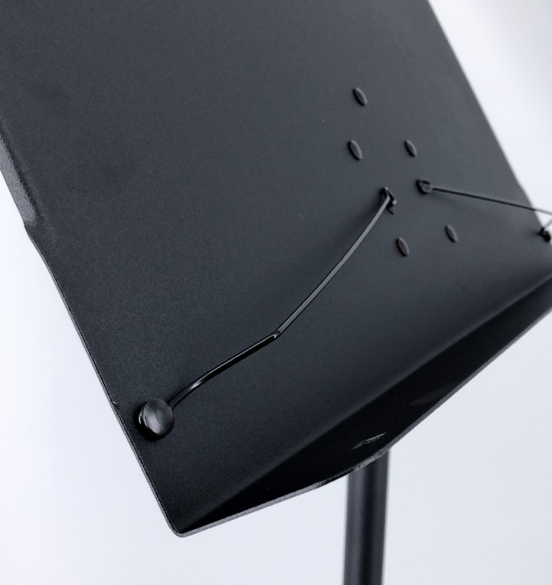 JYC Music嚴選台製K-105-7BN台製大譜架(黑色)-寬譜面48x40cm樂團專用