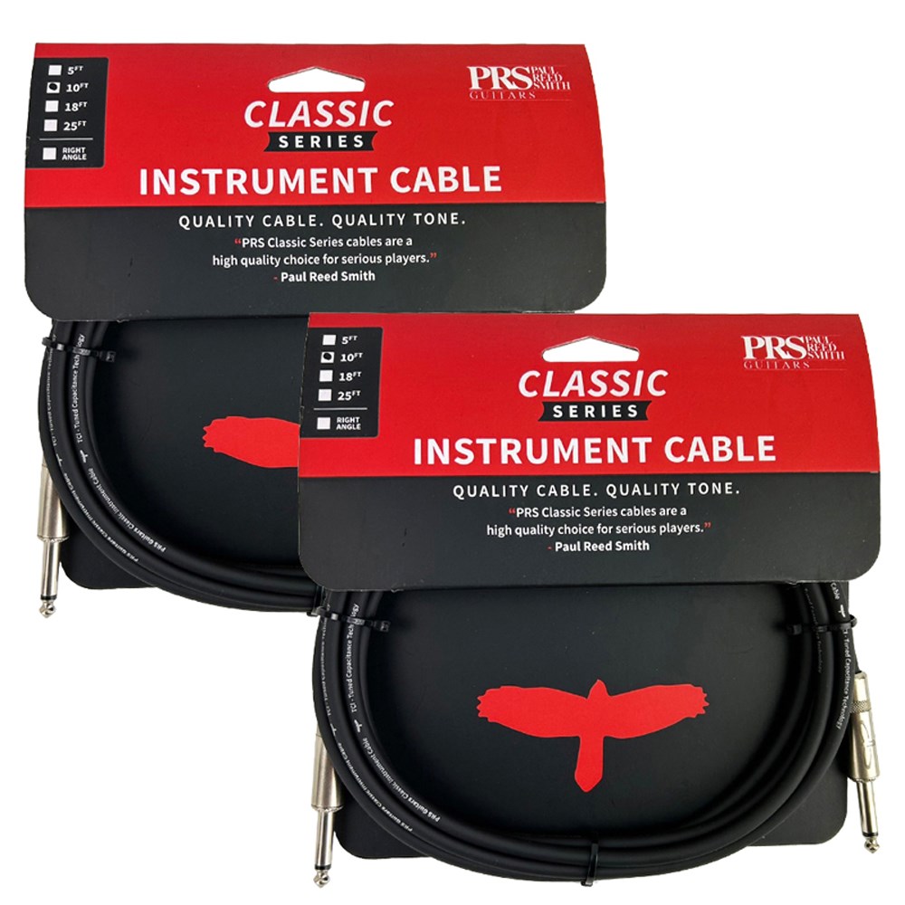 PRS Classic Instrument Cable 樂器導線-10呎導線2入量販組