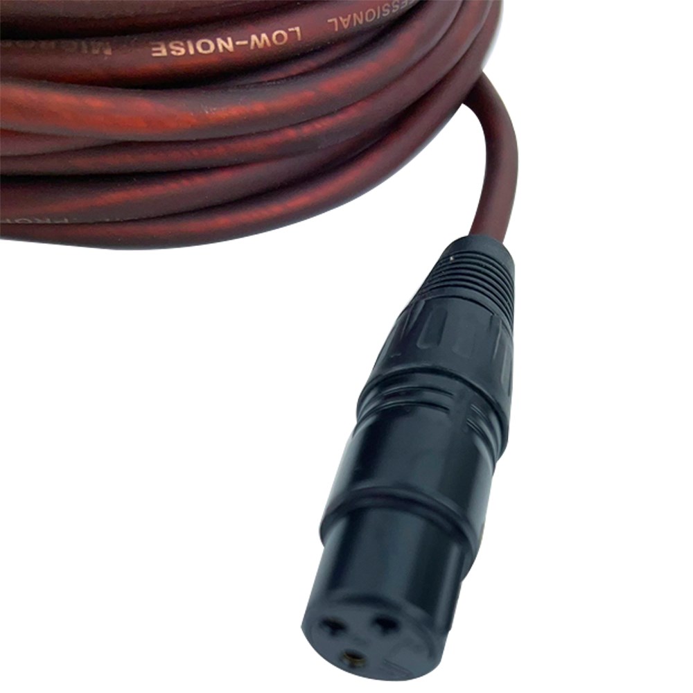 JYC Music 專業型MP-10XP低雜訊麥克風訊號線-10米咖啡色6.3-XLR母/原廠公司貨