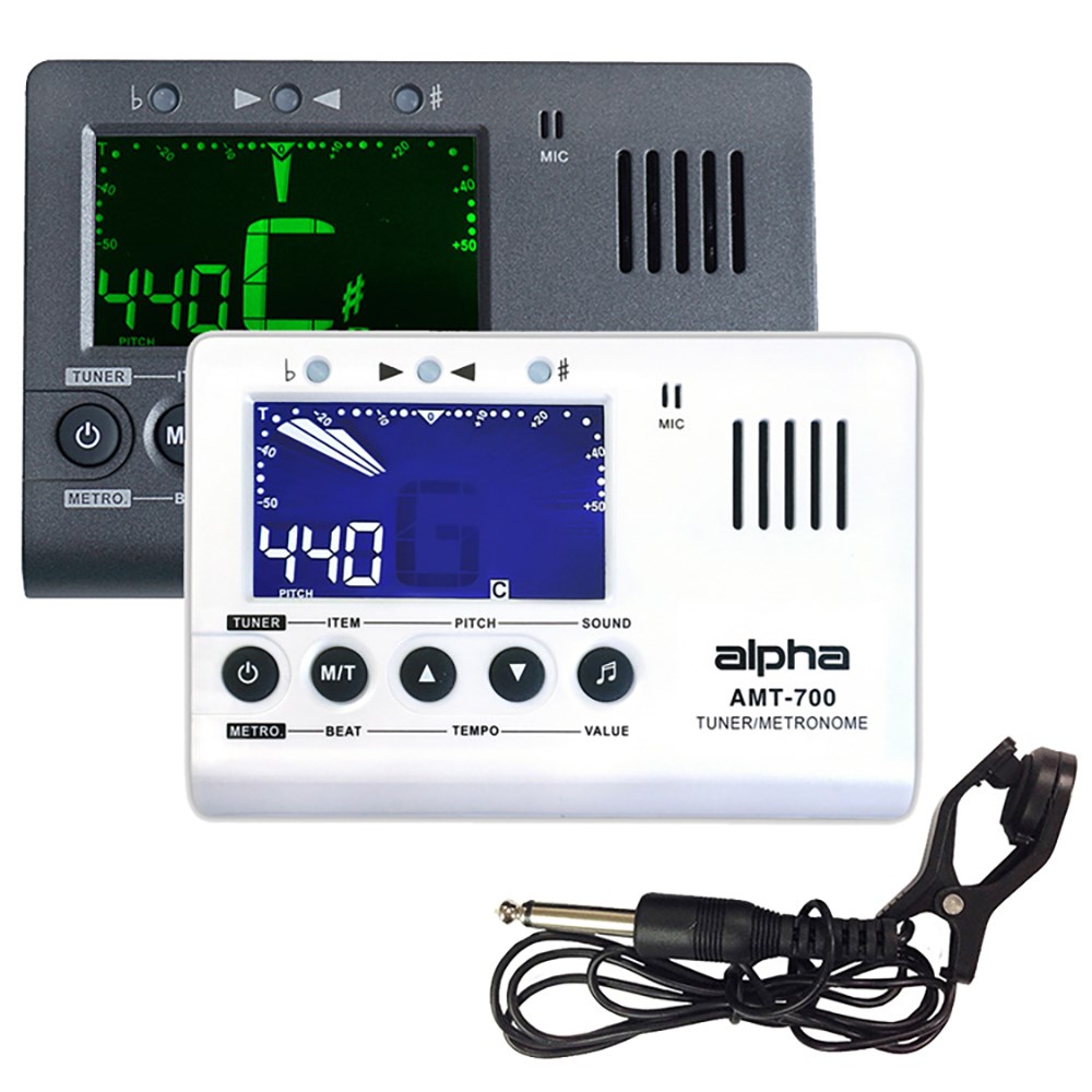 Alpha AMT-700 三合一調音器 -調音/節拍/拾音/省電裝置/背光LED/黑白任選