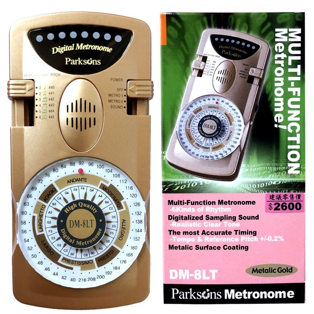 PARKSON嚴選DM 8LT-金色節拍器-韓國製