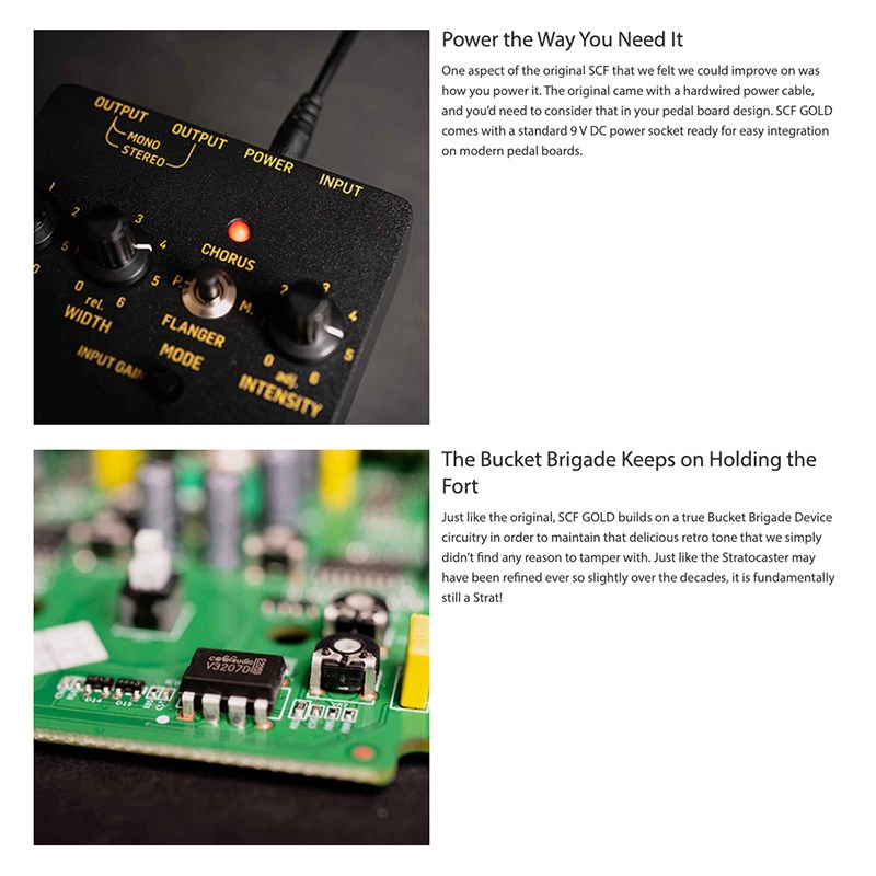TC electronic SCF Gold 空間系 Chours/Flanger 效果器-原廠公司貨