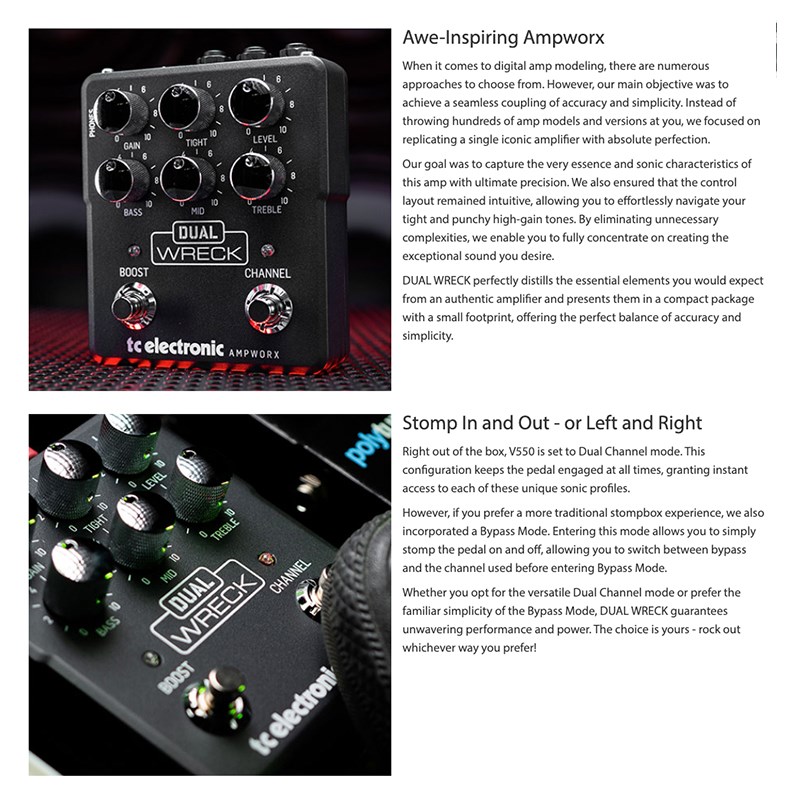 TC electronic Ampworx Dual Wreck 模擬前級效果器-原廠公司貨