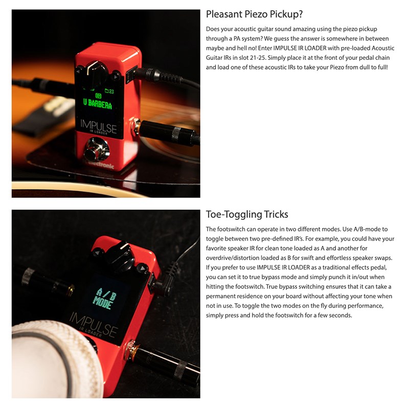 TC electronic Impulse IR Loader  箱體模擬效果器-原廠公司貨
