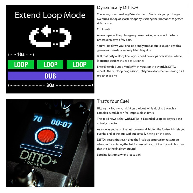TC electronic DITTO+ LOOPER 新一代單軌Loop效果器-原廠公司貨