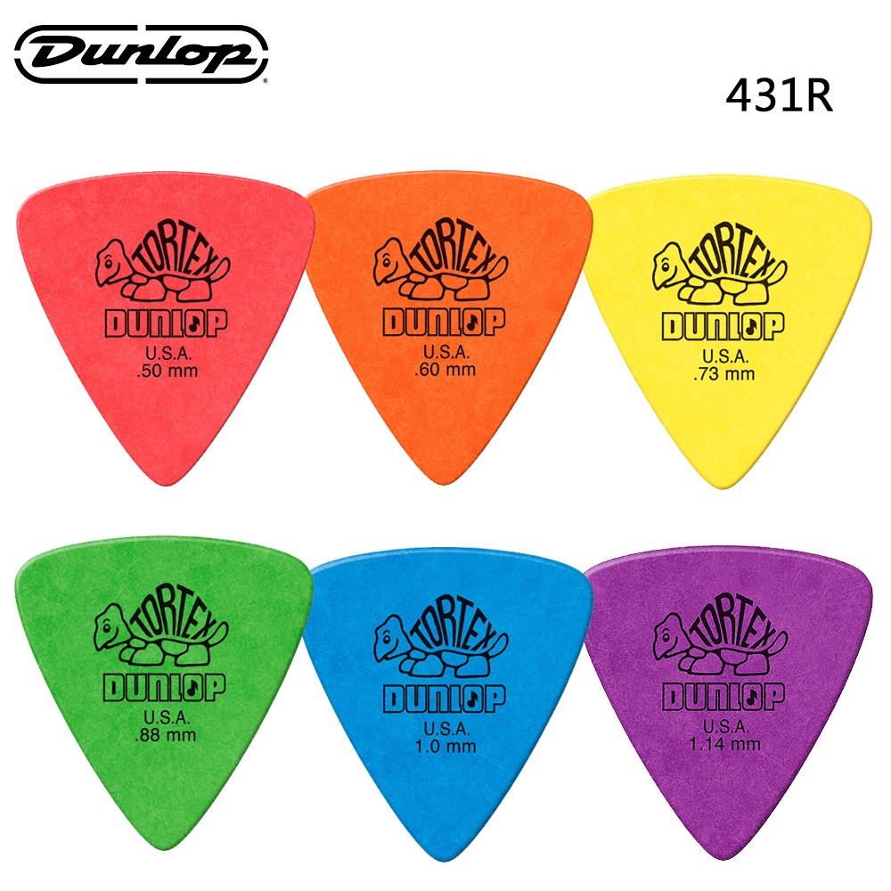 Dunlop Tortex系列 431R Triangle 小烏龜吉他彈片(72片裝)~6種規格任選