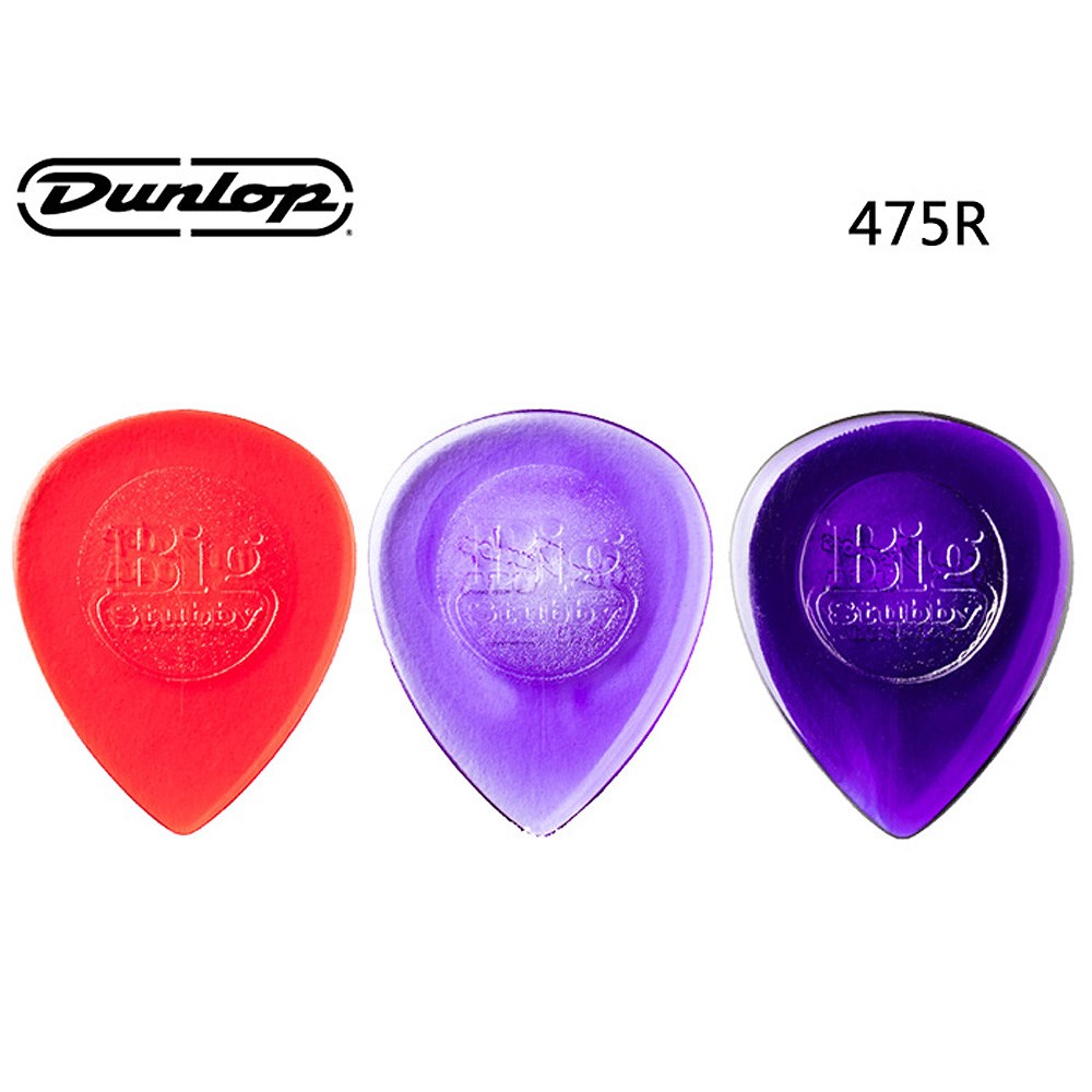 Dunlop Signature系列 475R Big Stubby 吉他彈片(24片裝)