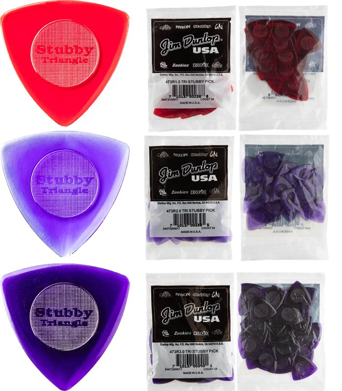 Dunlop Signature系列 473R Tri Stubby 吉他彈片(24片裝)~3種規格任選