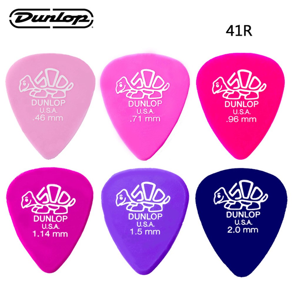 Dunlop Signature系列 41R Delrin 小烏龜吉他彈片(72片裝)~6種規格任選