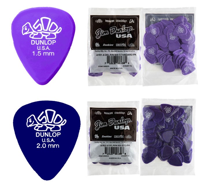 Dunlop Signature系列 41R Delrin 小烏龜吉他彈片(72片裝)~6種規格任選