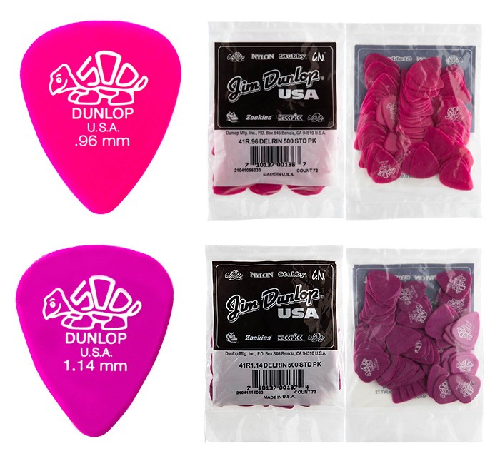 Dunlop Signature系列 41R Delrin 小烏龜吉他彈片(72片裝)~6種規格任選